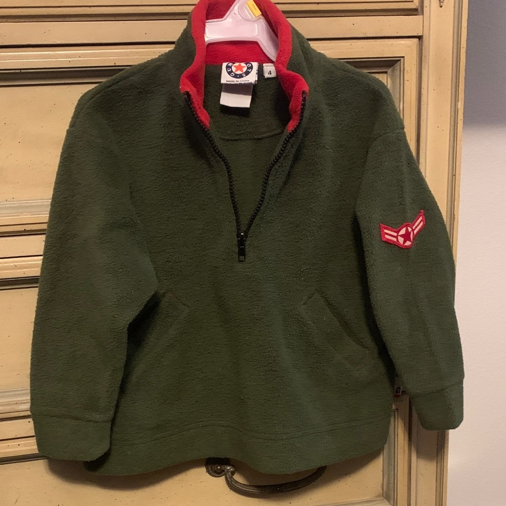 Kids Green and Red Fleece